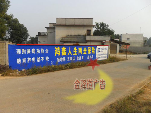 鴻鑫保險(xiǎn)墻體廣告